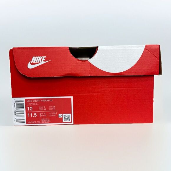 Nike Court Vision Low HM9862-200 Light Khaki White Tennis Gym Shoes Men 10 New - Picture 8 of 11